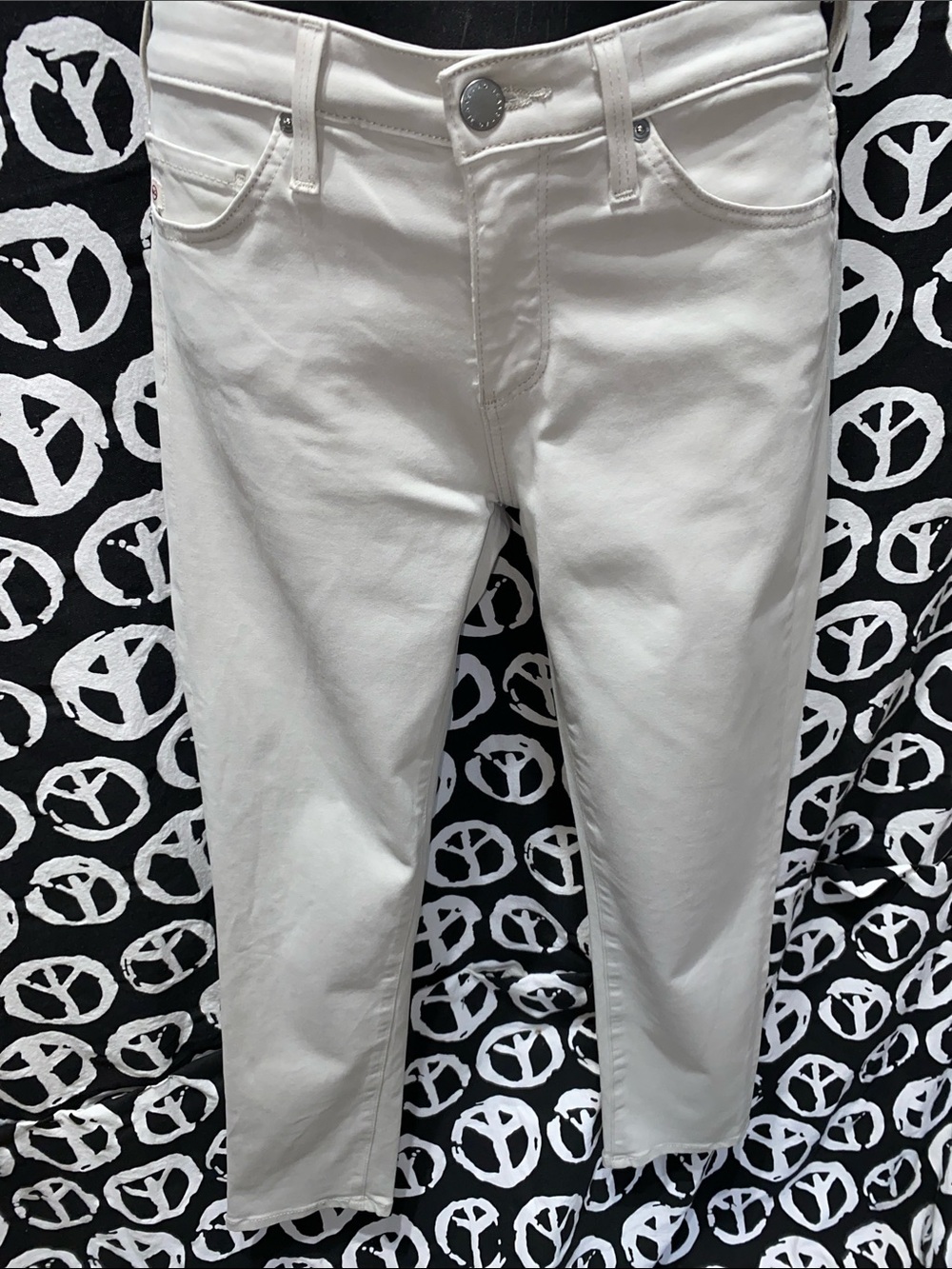 AG ADRIANO GOLDSCHMIED BEIGE Slim Jeans SZ 28 (25R listed)